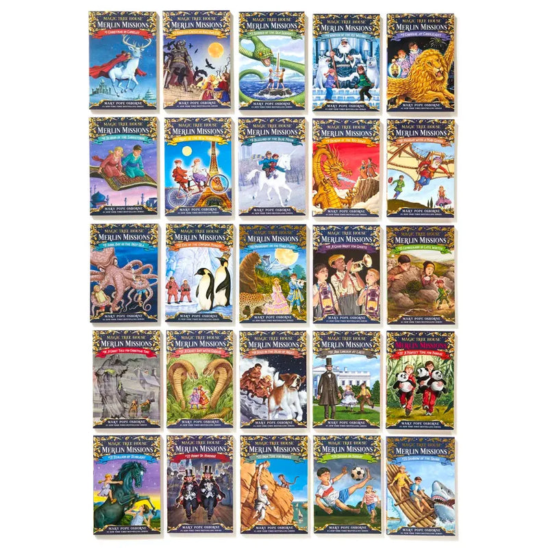 Magic Tree House Merlin Missions Books 1-25 Boxed Set US - Multiple-component retail product, boxed