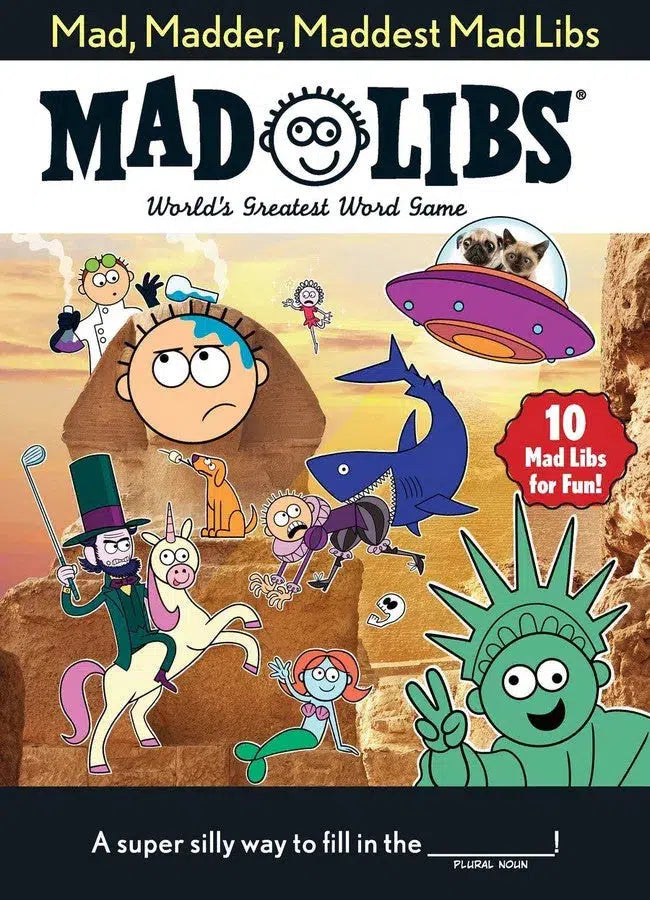 Mad, Madder, Maddest Mad Libs-Children’s interactive and activity books and kits-買書書 BuyBookBook