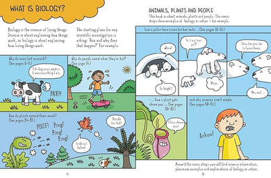 Comic Strip Science Series 4 Books Collection Set By Paul Mason (Biology, Physics, Earth and Space & Chemistry)