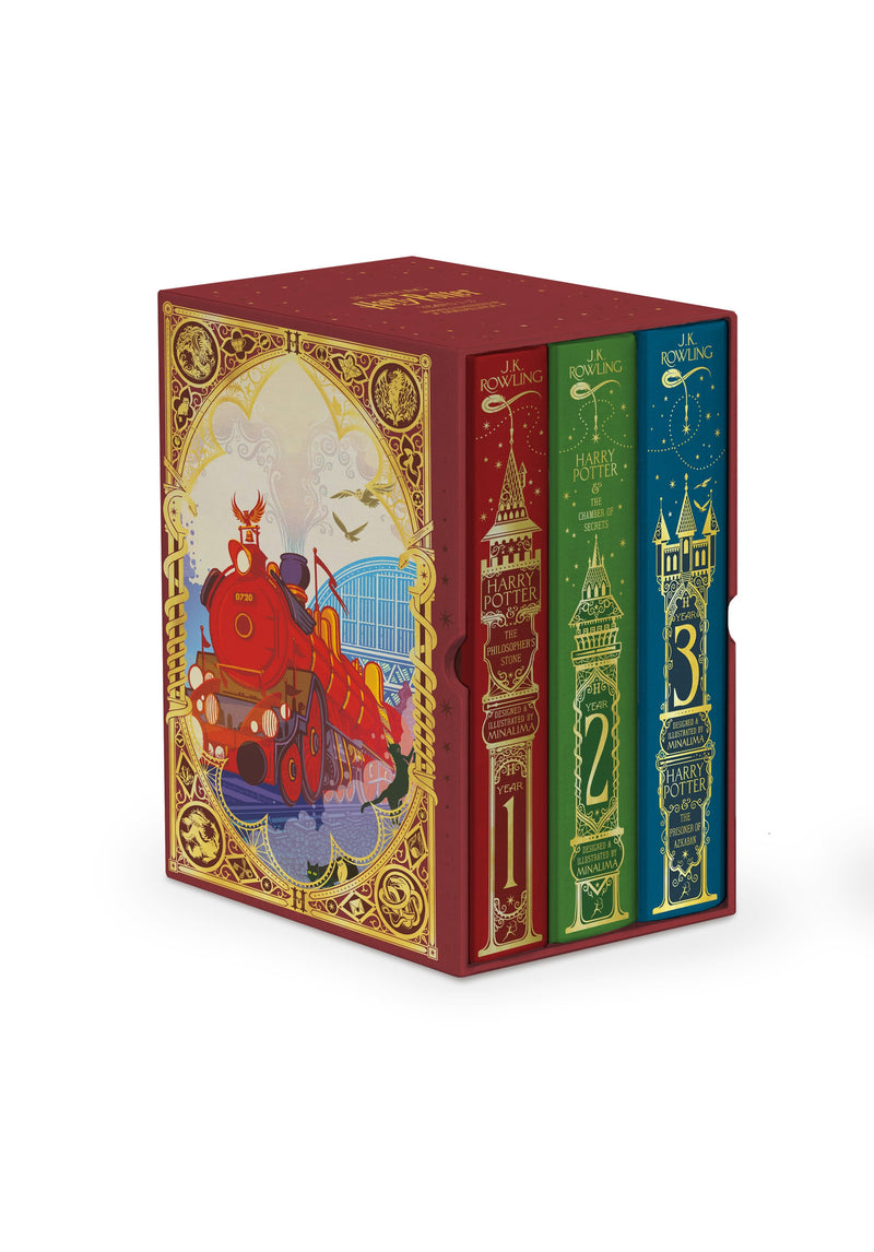 Harry Potter 1-3 Box Set: MinaLima Edition-Children’s / Teenage fiction: Fantasy-買書書 BuyBookBook