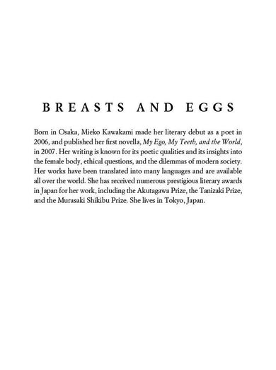 Breasts and Eggs (Mieko Kawakami)-Fiction: 劇情故事 General-買書書 BuyBookBook