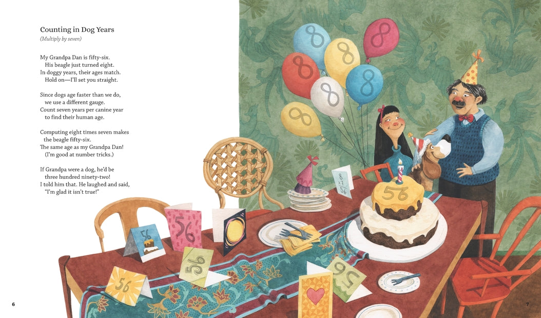 Counting in Dog Years and Other Sassy Math Poems US - Hardback