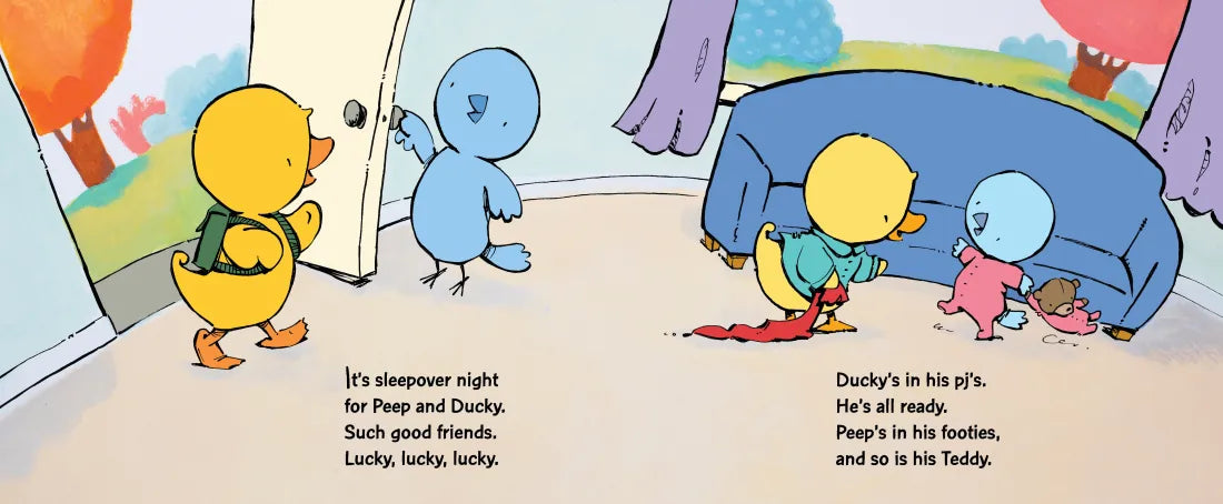 Peep and Ducky Sleepover US - Hardback