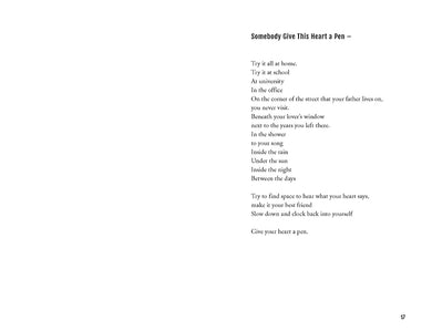 Somebody Give This Heart a Pen US - Hardback