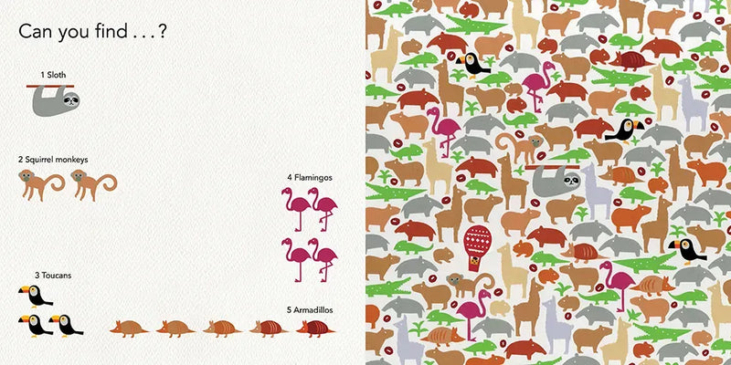 Paper Peek: Animals US - Board book