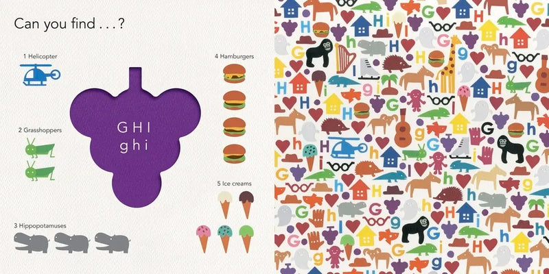 Paper Peek: Alphabet US - Board book