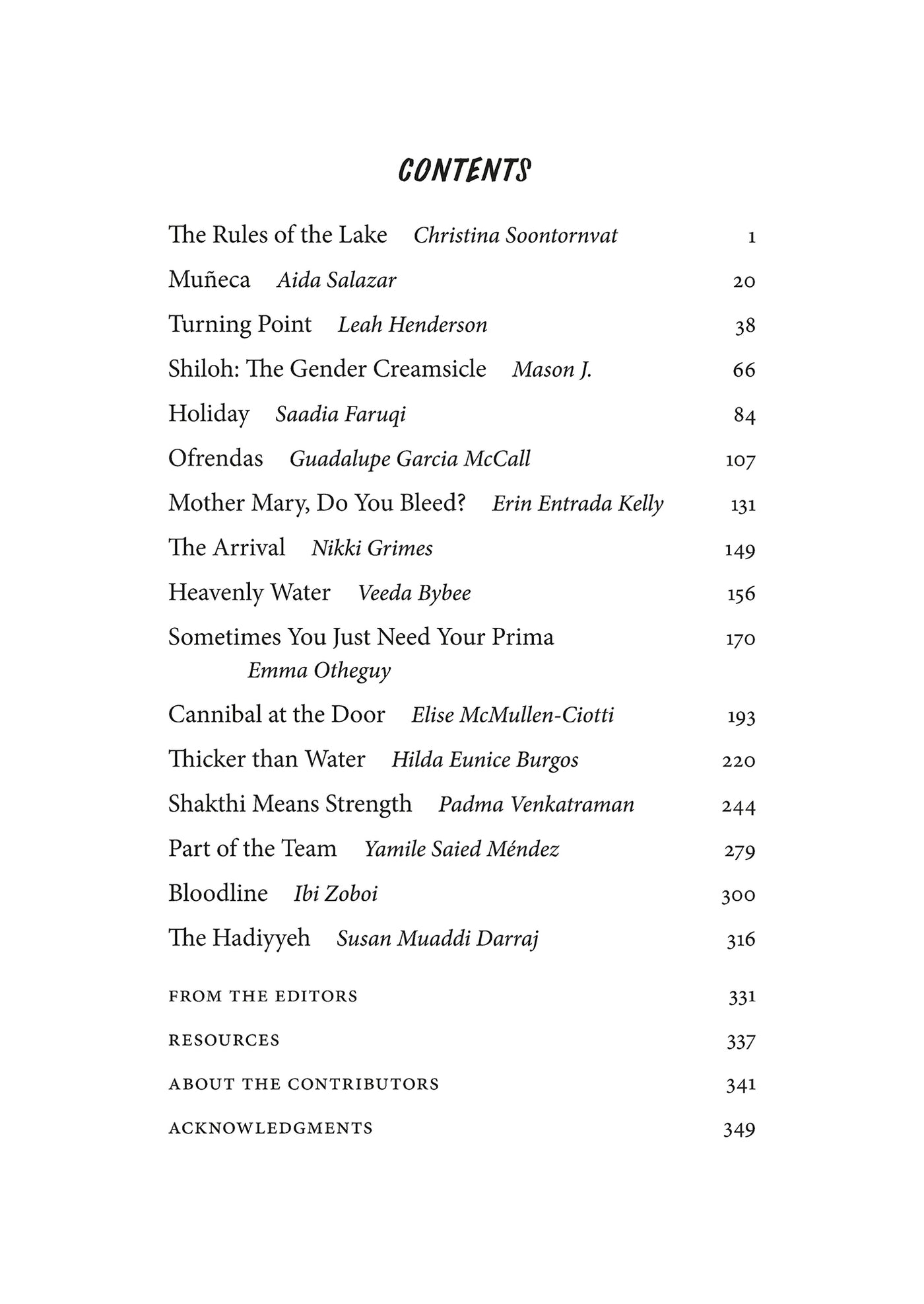 Calling the Moon: 16 Period Stories from BIPOC Authors US - Hardback