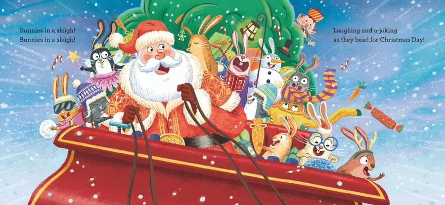 Bunnies in a Sleigh: A Chaotic Christmas Tale! US - Hardback