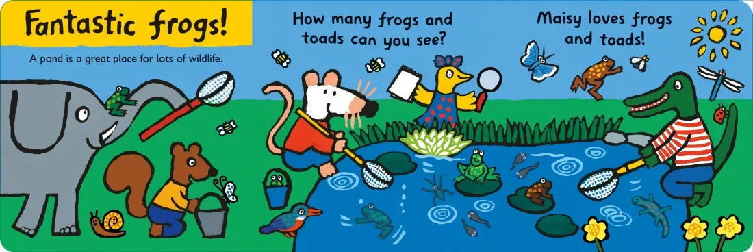 Maisy Loves Frogs: A Maisy's Planet Book US - Board book