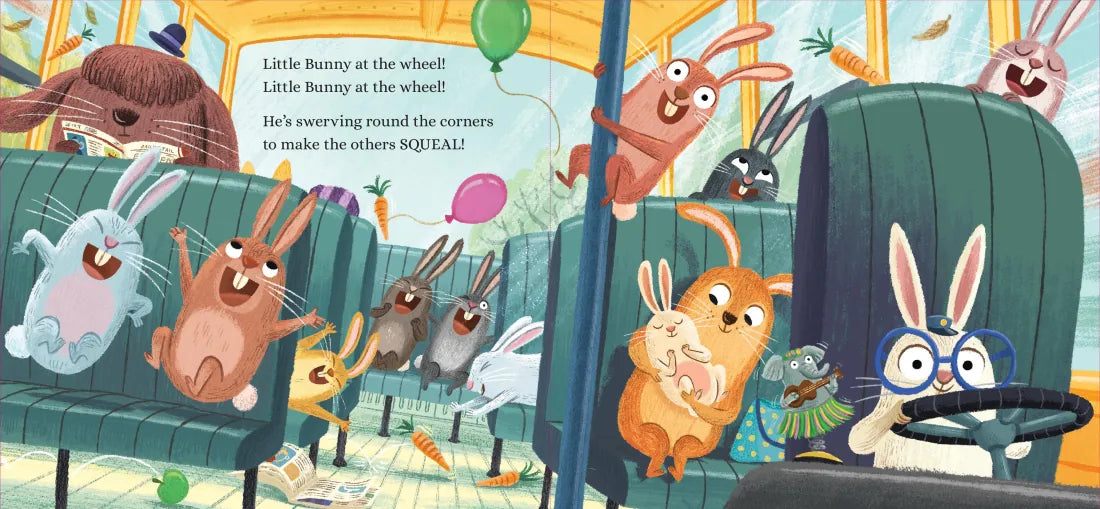 Bunnies on the Bus US - Board book