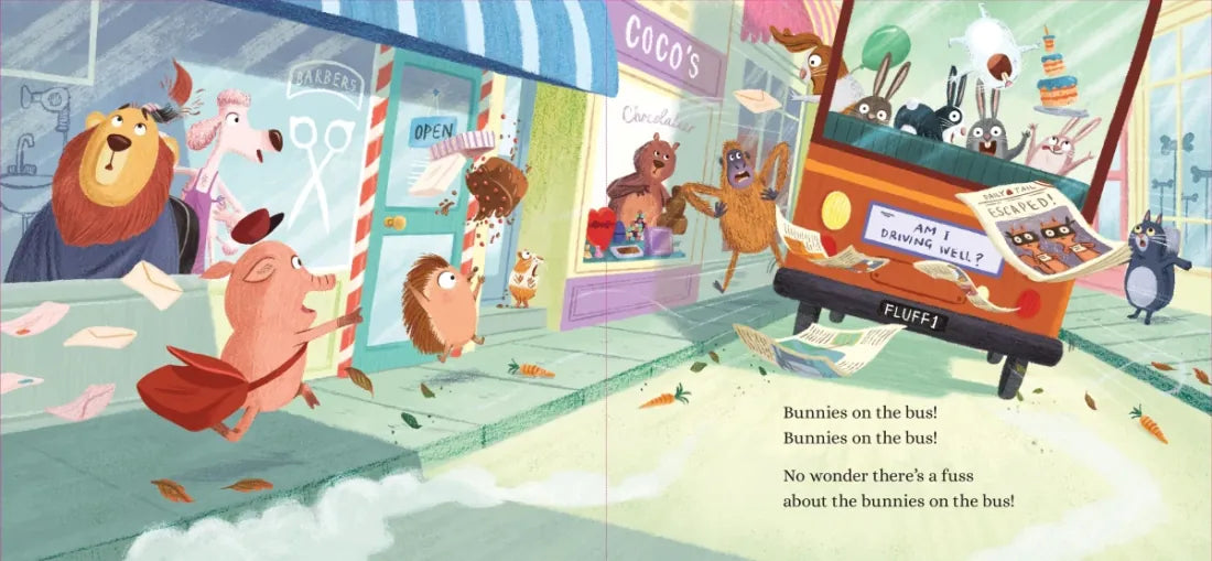 Bunnies on the Bus US - Board book