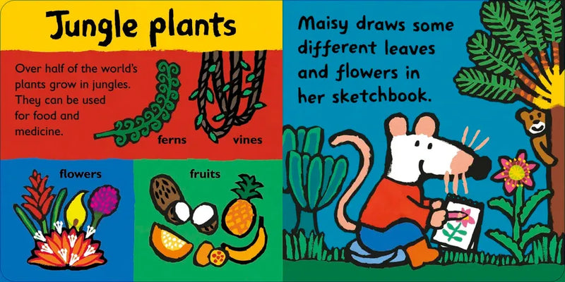 Maisy Loves Jungles: A Maisy's Planet Book US - Board book