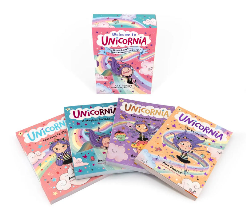 Welcome to Unicornia: Four Glittery Adventures Full of Friendship and Magic! GB - Multiple-component retail product, boxed