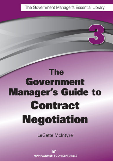 The Government Manager's Guide to Contract Negotiation-Economics/ Finance and Accounting-買書書 BuyBookBook