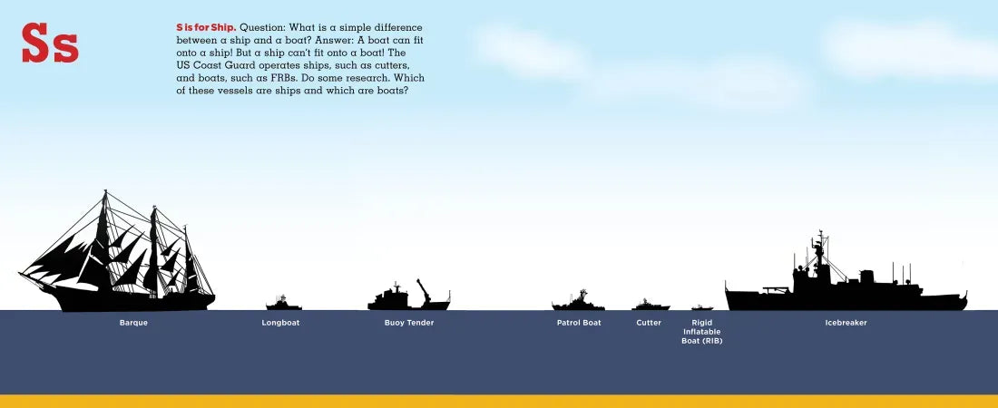 US Coast Guard Alphabet Book US - Hardback