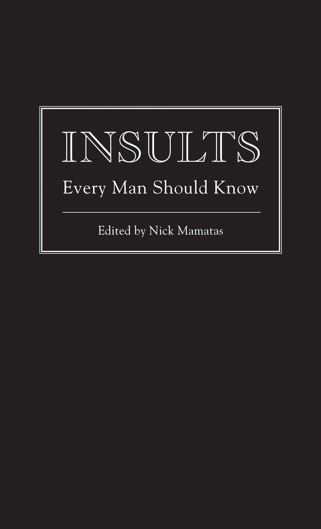 Insults Every Man Should Know-Lifestyle and Leisure-買書書 BuyBookBook