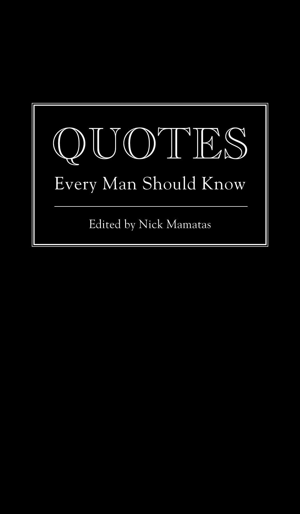 Quotes Every Man Should Know-Reference/ Information/ Interdisciplinary subjects-買書書 BuyBookBook