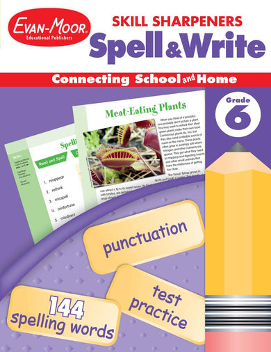 Skill Sharpeners: Spell & Write, Grade 6 Workbook-買書書 BuyBookBook