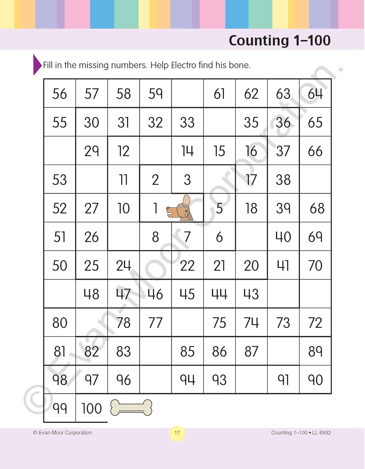 Counting 1-100: Grades 1-2 (Learning Line)-Children’s Educational: Mathematics/ science/ technology-買書書 BuyBookBook