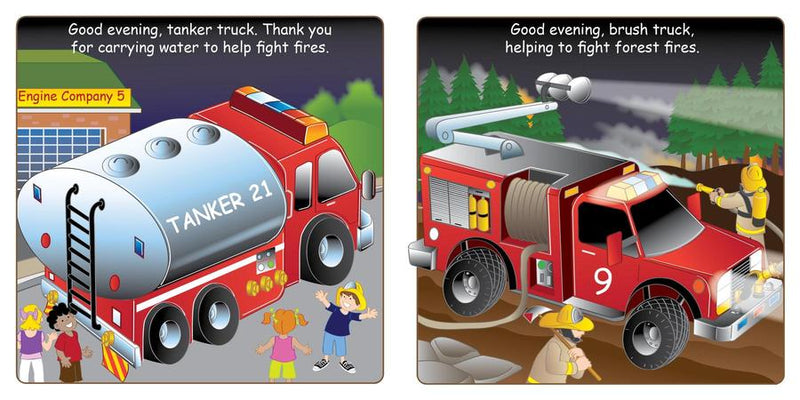 Good Night Fire Engines US - Board book