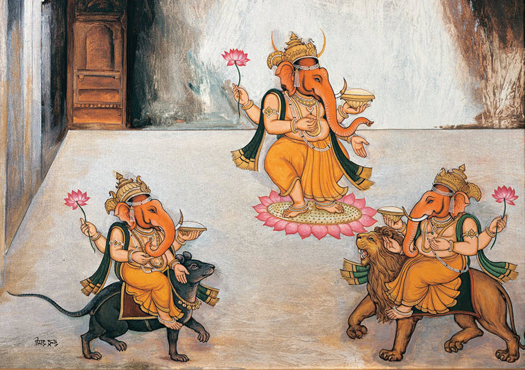Ganesh Art Postcard Book inside page 1