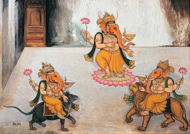 Ganesh Art Postcard Book inside page 1