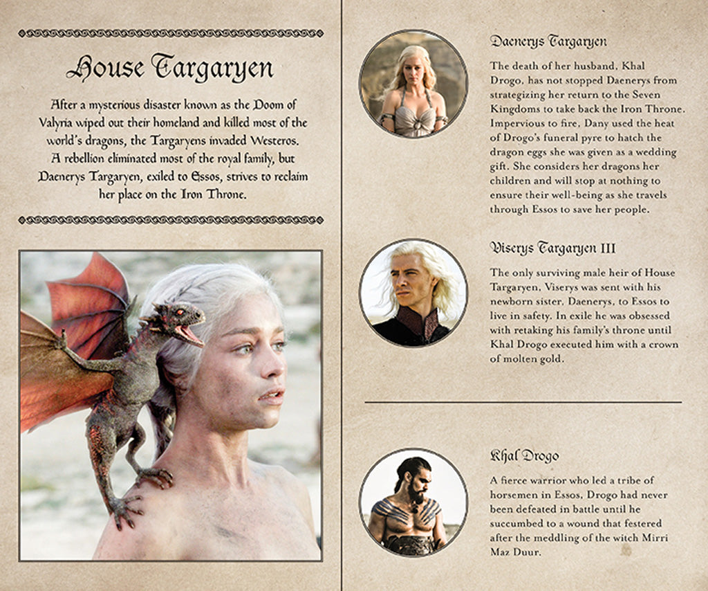 Game of Thrones: House Targaryen Hardcover Ruled Journal (Large) inside page 2