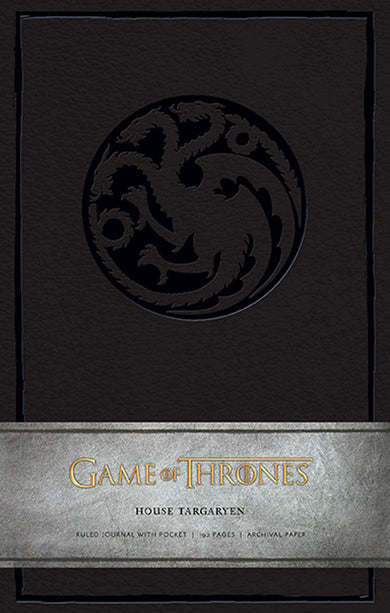 Game of Thrones: House Targaryen Hardcover Ruled Journal (Large)