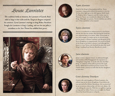 Game of Thrones: House Lannister Hardcover Ruled Journal (Large) inside page 2