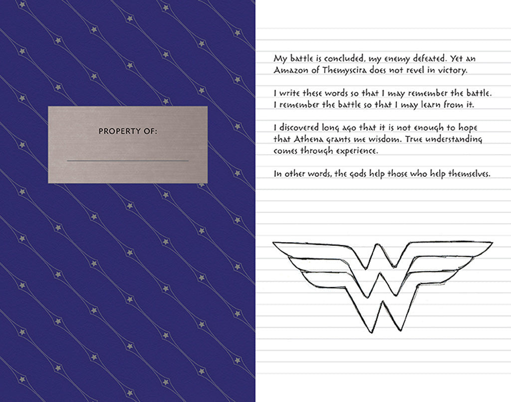Wonder Woman Hardcover Ruled Journal inside page 1