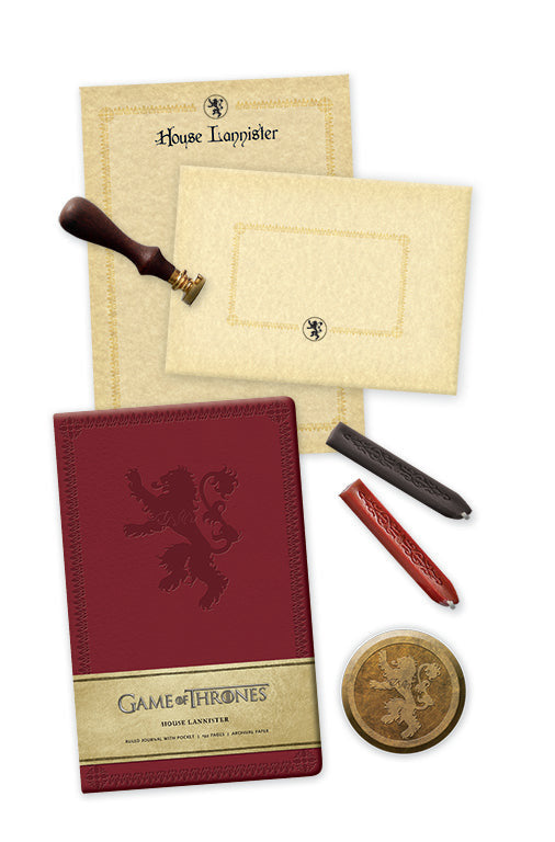 Game of Thrones: House Lannister Deluxe Stationery Set inside page 1