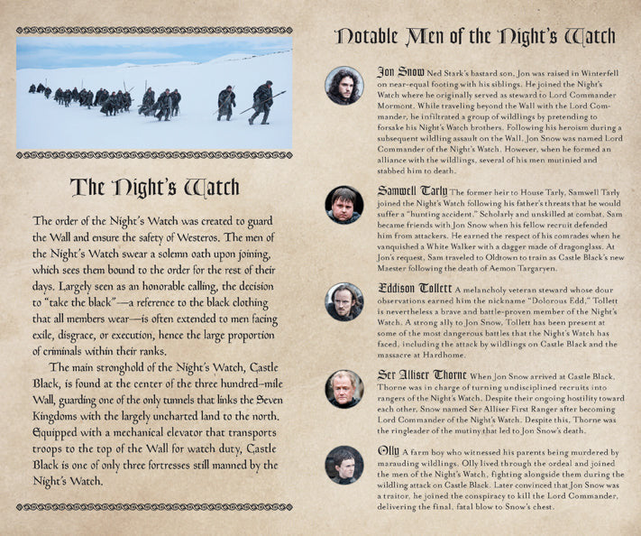 Game of Thrones: The Night's Watch Hardcover Ruled Journal inside page 2