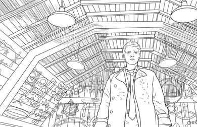 Supernatural: The Official Coloring Book inside page 2