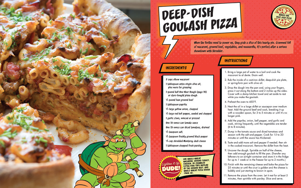 Teenage Mutant Ninja Turtles Pizza Cookbook inside page 3