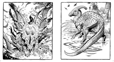 Dinosaurs: A Coloring Book by William Stout inside page 1
