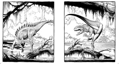 Dinosaurs: A Coloring Book by William Stout inside page 4