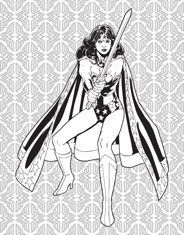 DC Comics: Wonder Woman Coloring Book inside page 3