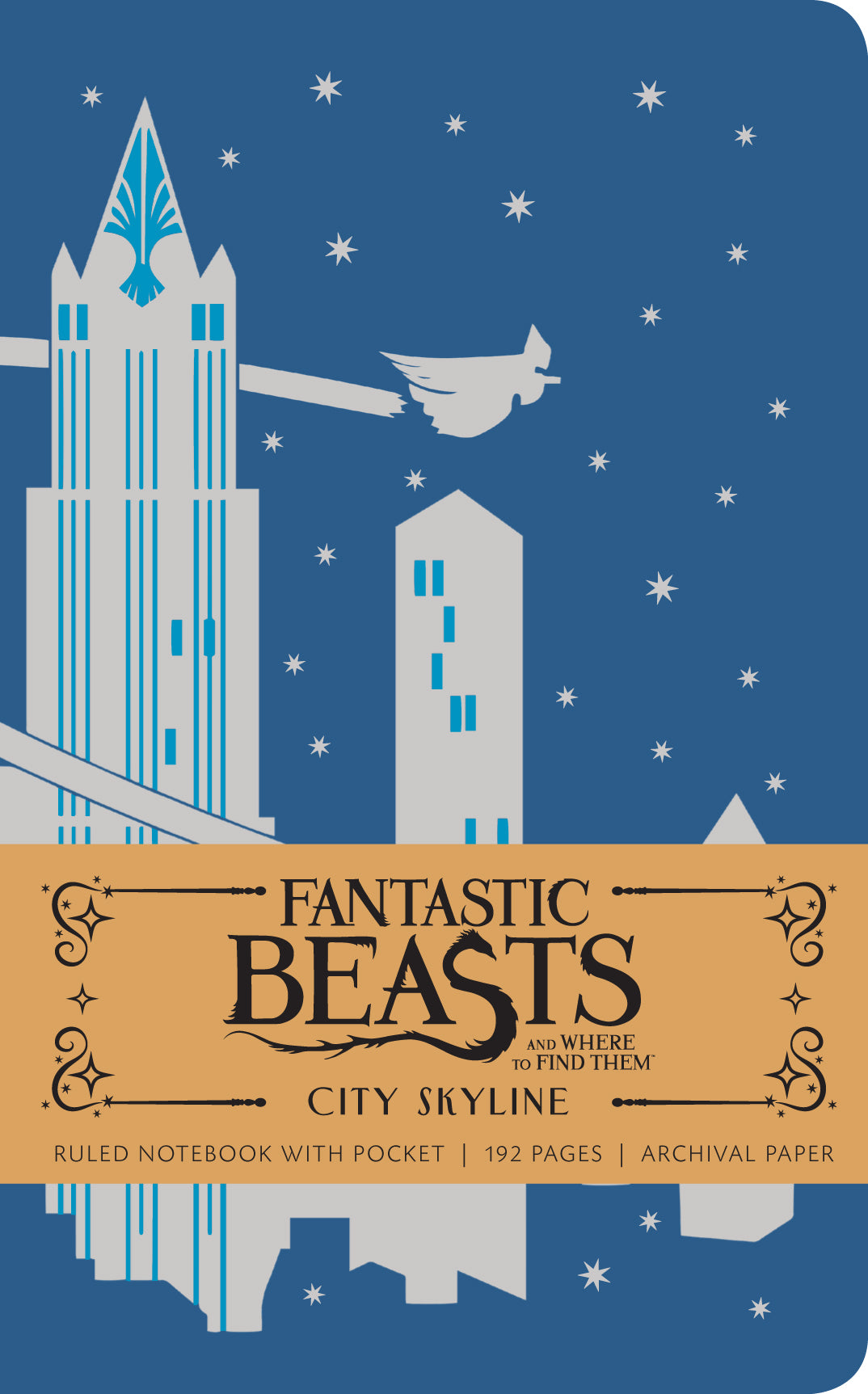 Fantastic Beasts and Where to Find Them: City Skyline Ruled Pocket Journal