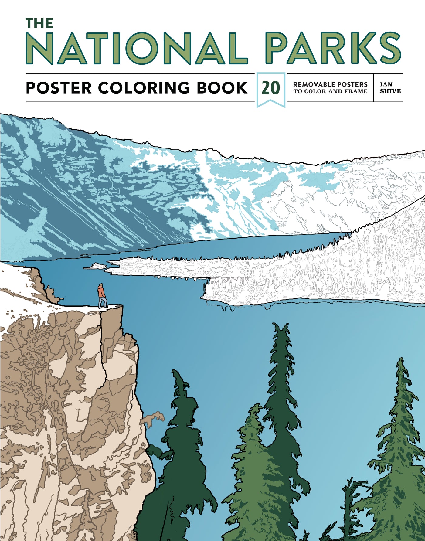 National Parks Poster Coloring Book