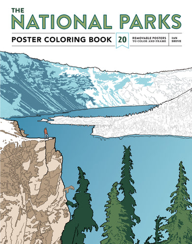 National Parks Poster Coloring Book