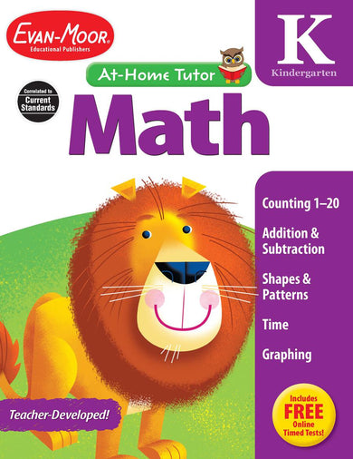 Math Skills, Kindergarten Workbook-買書書 BuyBookBook