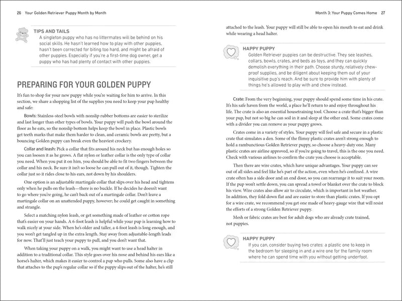 Your Golden Retriever Puppy Month by Month US - Paperback / softback