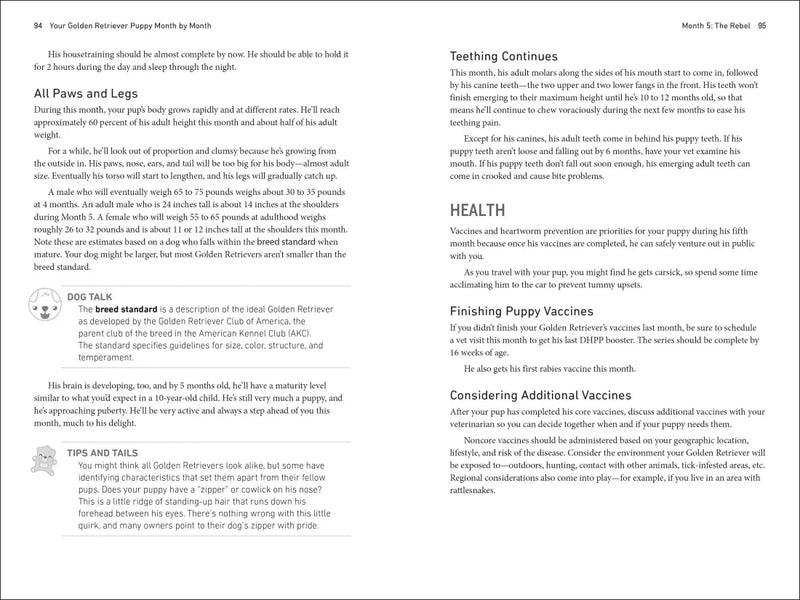 Your Golden Retriever Puppy Month by Month US - Paperback / softback