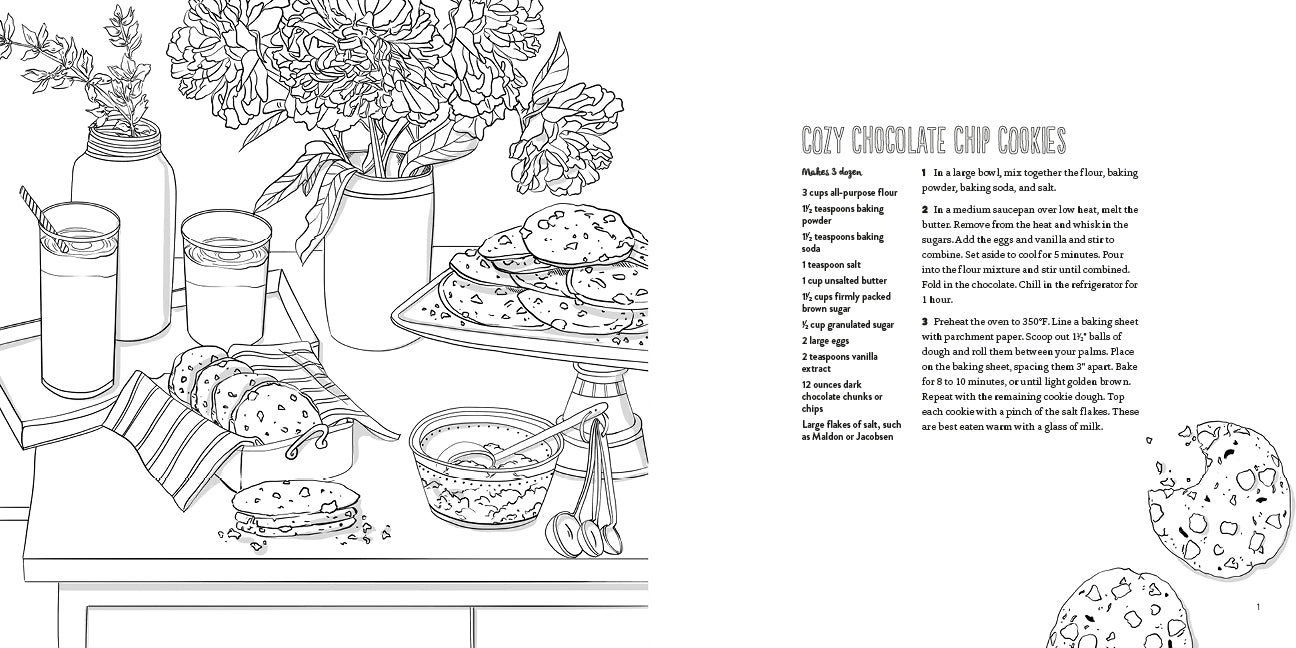 A Cozy Coloring Cookbook US - Paperback / softback