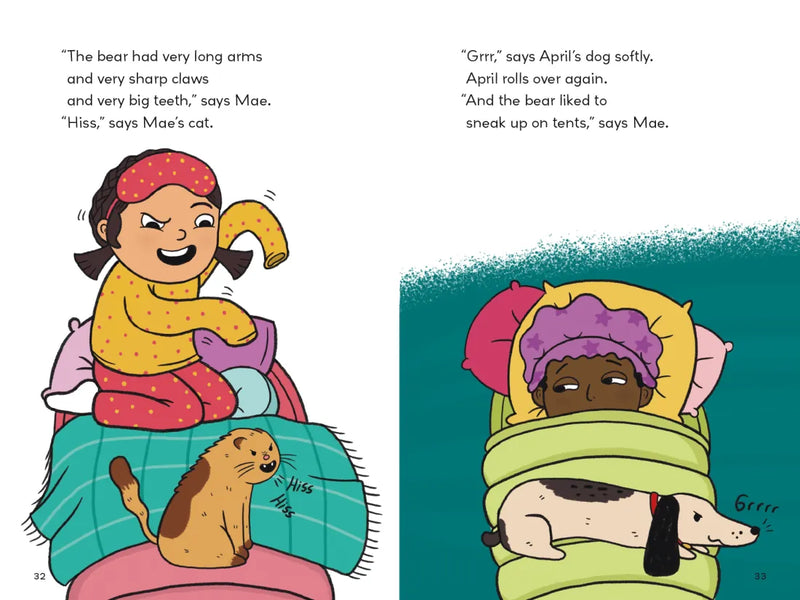 April & Mae and the Sleepover US - Hardback