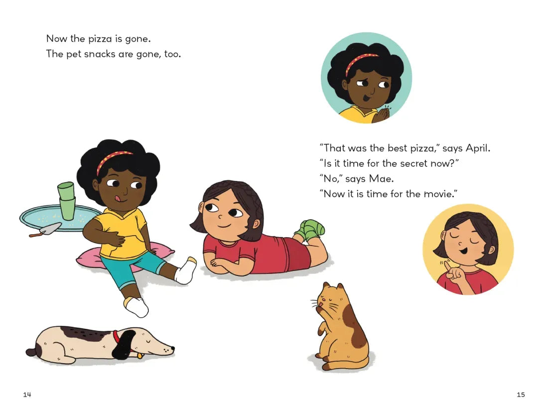 April & Mae and the Movie Night US - Hardback