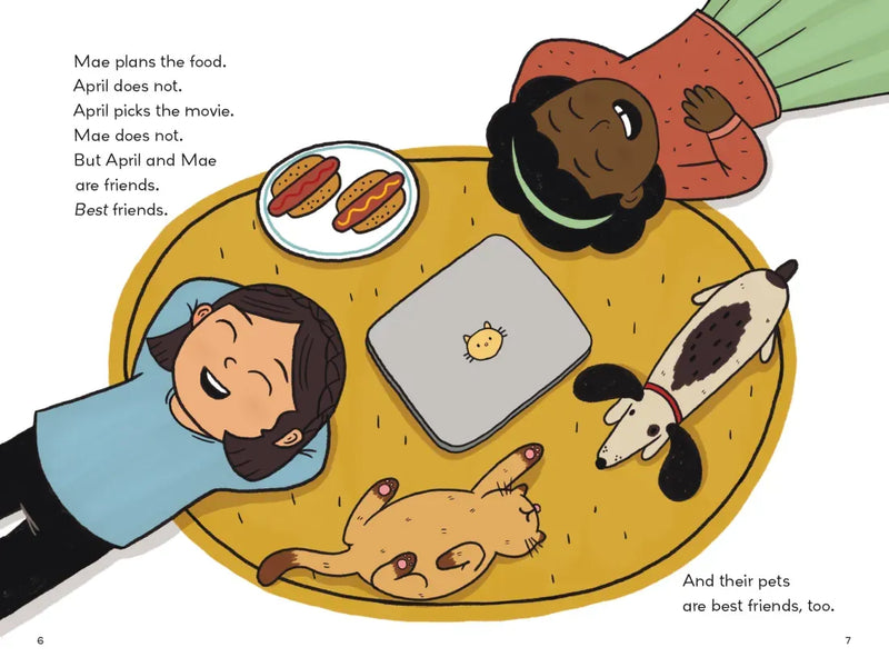 April & Mae and the Movie Night US - Hardback