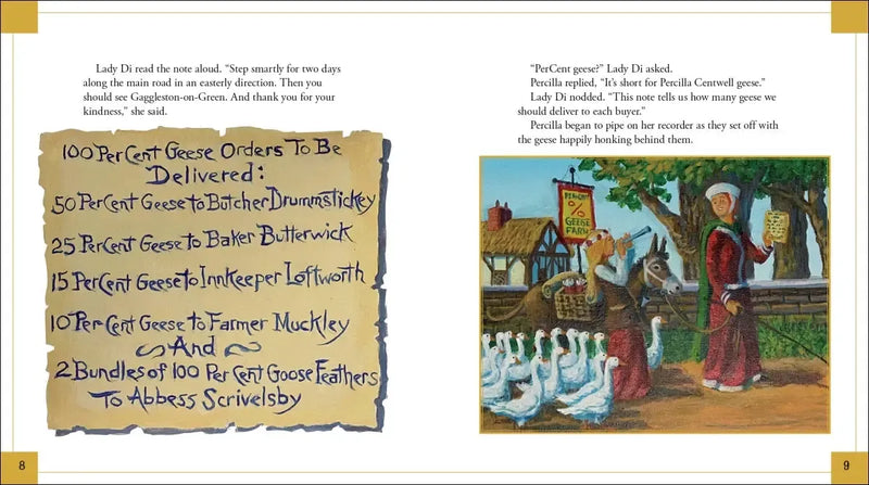 Sir Cumference and the 100 PerCent Goose Chase US - Hardback