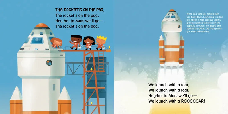 Hey-Ho, to Mars We'll Go! US - Board book