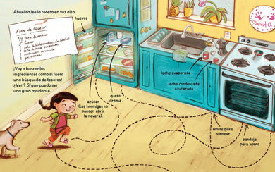 Abuelita y yo hacemos flan (Spanish Edition) interior 2 (ISBN 9781623543990)
